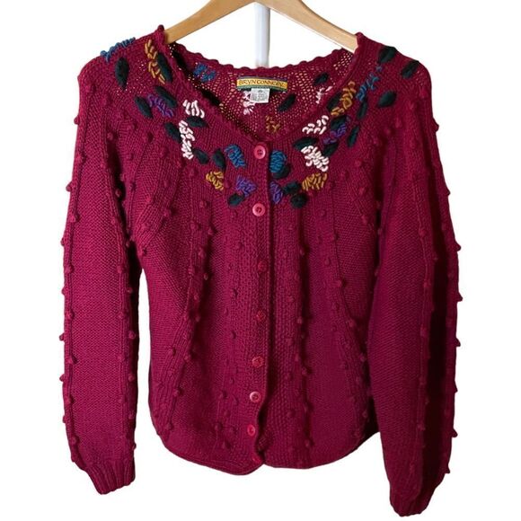 Unique Wool Blend Cardigan Sweater - Size Medium - Picture 1 of 5